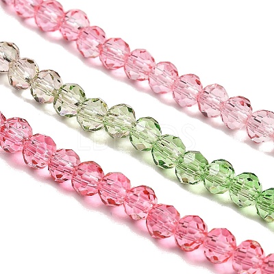 Transparent Painted Glass Beads Strands LS-DGLA-A034-T3mm-A18-1