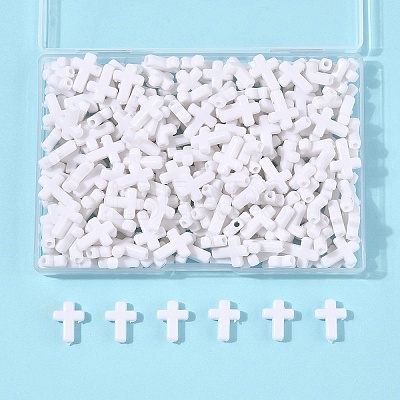 200Pcs Opaque Acrylic Beads SACR-FS0001-39I-1