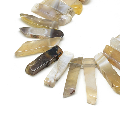 Natural Botswana Agate Beads Strands G-R419-20-1