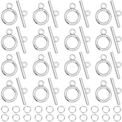 60Pcs Tibetan Style Alloy Toggle Clasps FIND-SP0001-23AS-1