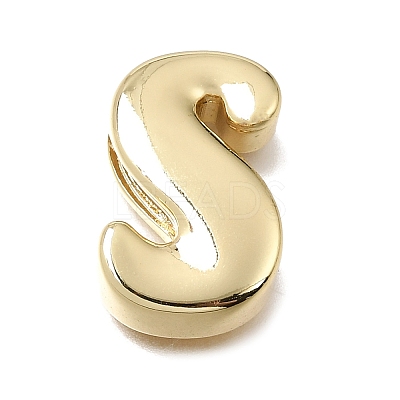 Brass Slide Charms KK-E802-33G-S-1