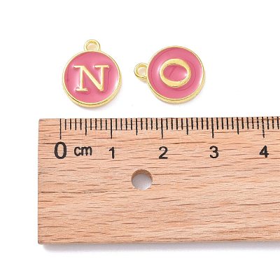 Golden Plated Alloy Enamel Charms ENAM-S118-08-M-1