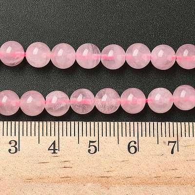 Pink Color Natural Madagascar Rose Quartz Beads Strands G-F222-41-6mm-1