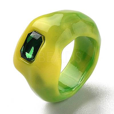 Resin Finger Rings X-RJEW-Z007-05B-1