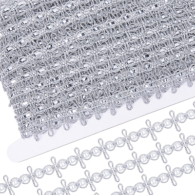 Polyester Lace Ribbon OCOR-WH0078-112B-1