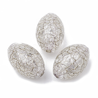 Crackle Acrylic Beads X-CACR-N001-01-1