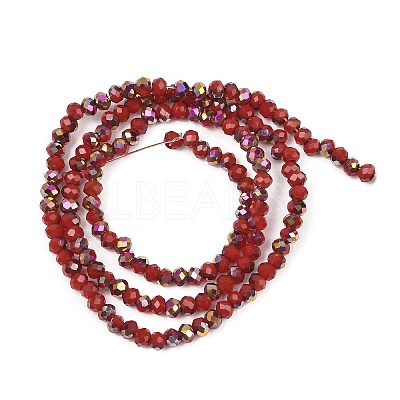 Electroplate Glass Beads Stradns EGLA-H114-02A-02-1