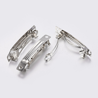 Iron Hair Barrette Findings IFIN-S289-78mm-1