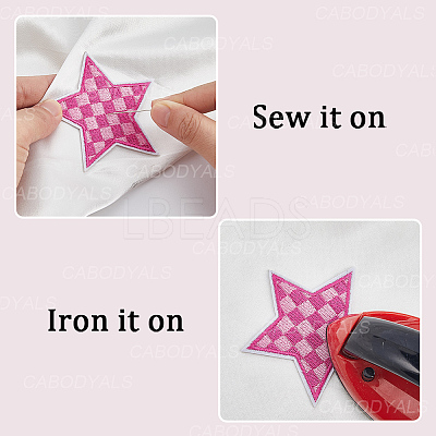 20Pcs Polyester Clothing Patches DIY-CY0002-35B-1