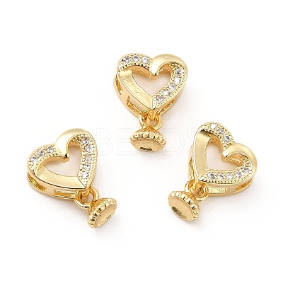 Rack Plating Brass Micro Pave Cubic Zirconia Multi-Strand Links KK-K270-14G-1