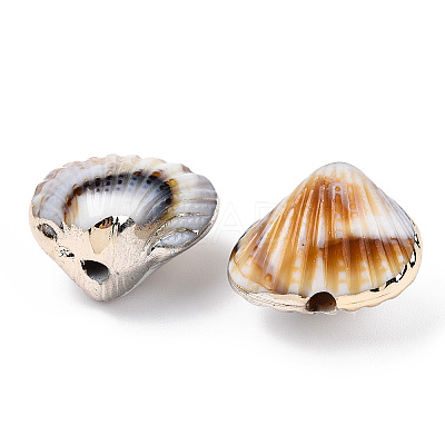 Electroplate Acrylic Beads OACR-S021-55-1