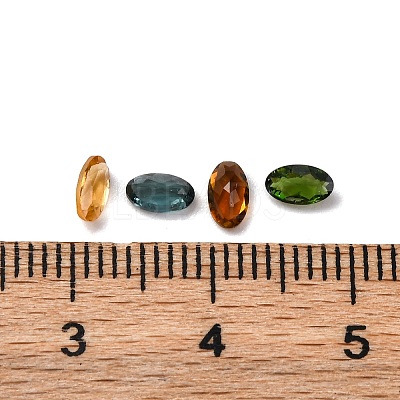 Faceted Natural Multicolor Tourmaline Cabochons G-I295-05C-11B-1
