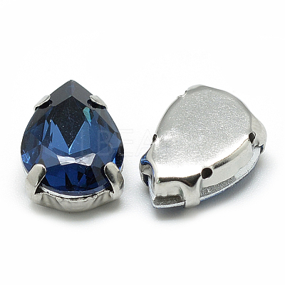 Sew on Rhinestone RGLA-T035-10x14mm-14-1
