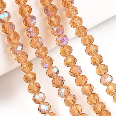 Electroplate Glass Beads Strands LS-EGLA-A034-T8mm-L23-1