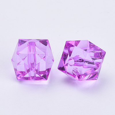 Transparent Acrylic Beads TACR-Q259-8mm-V48-1