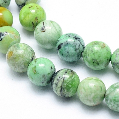 Natural Variscite Beads Strands G-G823-02-6mm-1