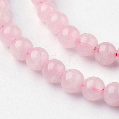 Natural Rose Quartz Bead Strands G-G735-59-4mm-1