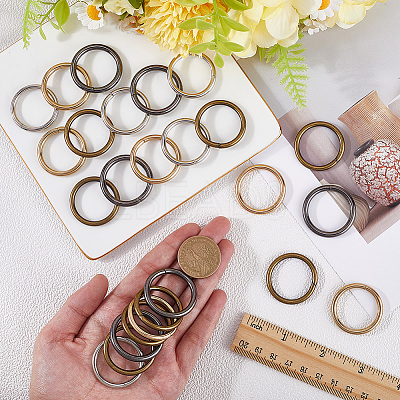 40Pcs 4 Styles Iron Quick Link Connectors FIND-SP0002-80A-1