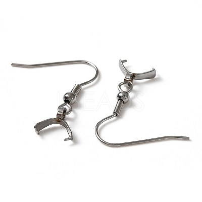 304 Stainless Steel Earring Hooks X-STAS-WH0035-14P-1