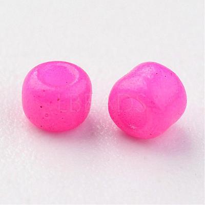 12/0 1.5~2mm Baking Paint Glass Seed Beads Loose Spacer Beads X-SEED-S001-K24-1