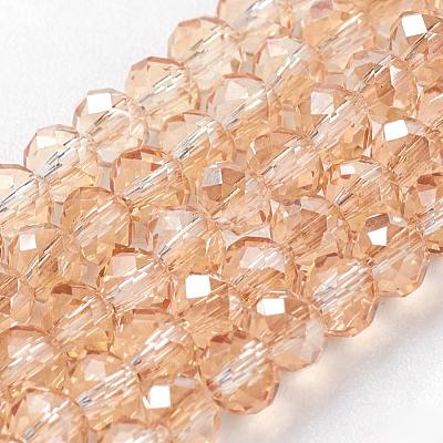 Electroplate Glass Beads Strands EGLA-D020-3x2mm-71-1