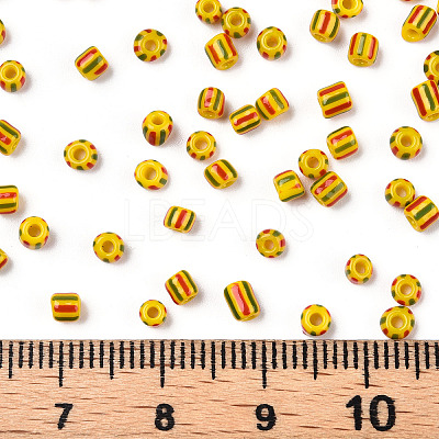 8/0 Opaque Colours Seep Glass Seed Beads SEED-F003-04B-03-1