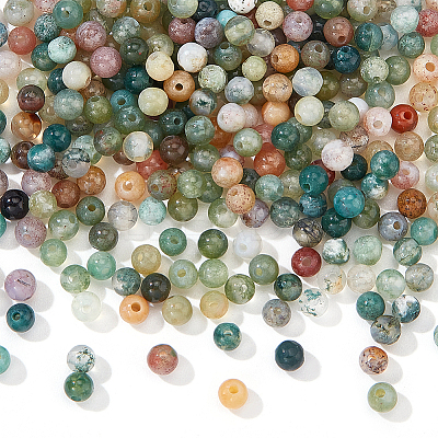 3 Strands Natural Indian Agate Beads Strands G-NB0005-32-1