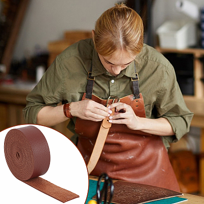 2Roll PU Leather Ribbon DIY-CL0002-64-1