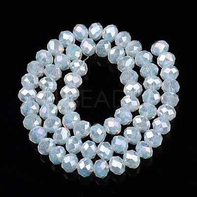 Electroplate Glass Beads Strands EGLA-A044-J8mm-B06-1