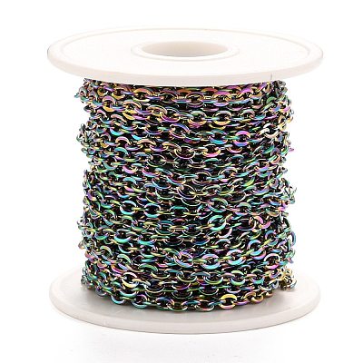 PVD Vacuum Plating 304 Stainless Steel Cable Chains CHS-K016-01MC-1
