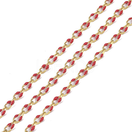Ion Plating(IP) 304 Stainless Steel Dapped Chains AJEW-Q150-09G-06-1