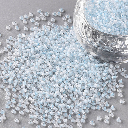 11/0 Grade A Transparent Glass Seed Beads X-SEED-N001-D-217-1