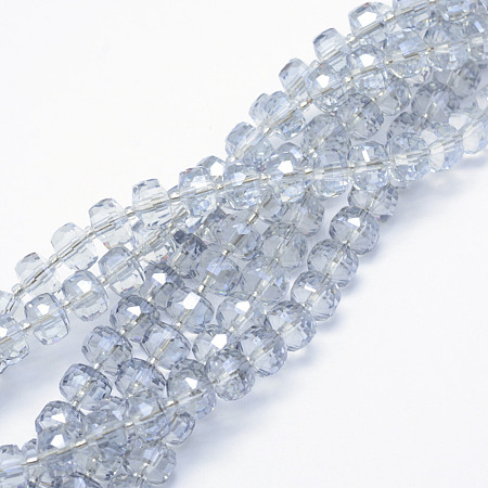 Electroplate Glass Beads Strands EGLA-J141-B-PL03-1