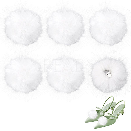 Fibre Pompom Ball FIND-WH0139-942A-1