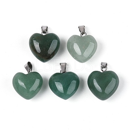 Natural Green Aventurine Pendants G-T143-49I-1