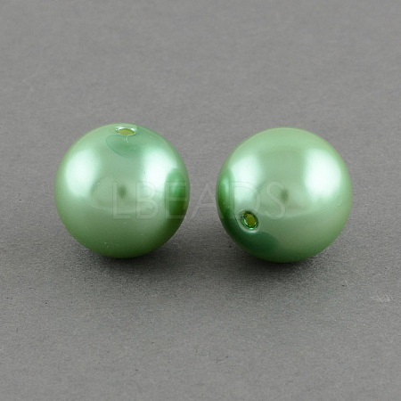 ABS Plastic Imitation Pearl Round Beads SACR-S074-6mm-A34-1