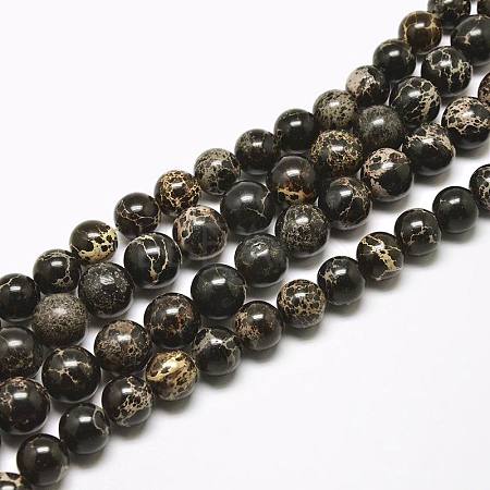 Round Natural Imperial Jasper Beads G-I122-4mm-11-1