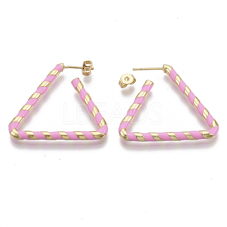 (Jewelry Parties Factory Sale)Brass Stud Earrings EJEW-S209-16E-1