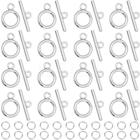 60Pcs Tibetan Style Alloy Toggle Clasps FIND-SP0001-23AS-1