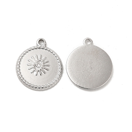 Tarnish Resistant 304 Stainless Steel Pendants Rhinestone Settings STAS-B032-09P-1