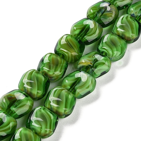 Handmade Milleflori Glass Beads Strands LAMP-M018-01A-05-1