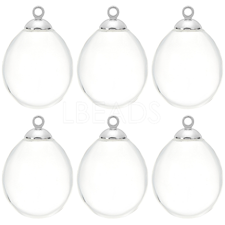 10Pcs Alloy Bead Cap Pendant Bails FIND-SC0010-61-1