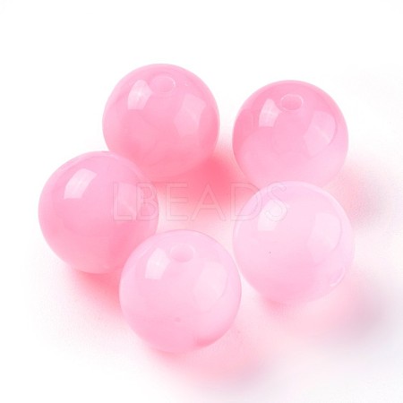 Acrylic Imitation Jade Beads MACR-E025-25J-8mm-1