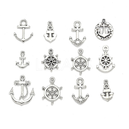 Tibetan Style Alloy Pendants TIBEP-M038-03AS-1