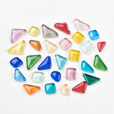 Glass Cabochons GLAA-WH0005-F-1