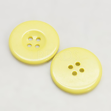 Resin Buttons RESI-D033-13mm-07-1
