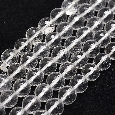 Natural Quartz Crystal Beads Strands X-G-D840-11-6mm-1