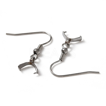 304 Stainless Steel Earring Hooks X-STAS-WH0035-14P-1