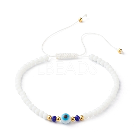 Adjustable Nylon Thread Braided Bead Bracelets BJEW-JB06440-01-1