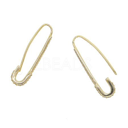 Brass Hoop Earrings EJEW-AA00099-13G-1